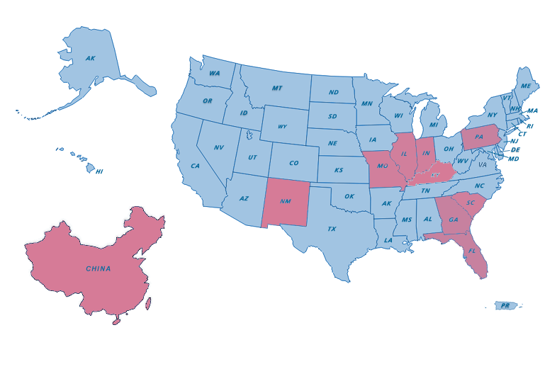 States Represented