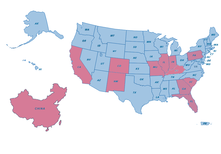 States Represented