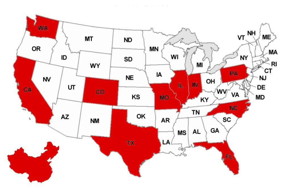 States Represented