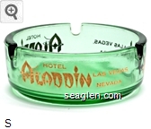 Hotel Aladdin Las Vegas, Nevada Glass Ashtray