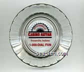 City of Evansville, Casino Aztar, Evansville, Indiana, 1-800-DIAL-FUN Glass Ashtray