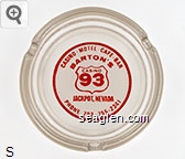 Casino - Motel - Cafe - Bar, Barton's Casino 93, Jackpot, Nevada, Phone 702 - 755-2341 Glass Ashtray