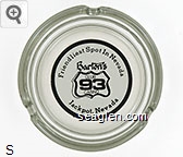 Friendliest Spot In Nevada, Barton's Club 93 Casino, Jackpot, Nevada Glass Ashtray