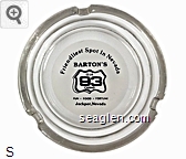 Friendliest Spot in Nevada, Barton's Club 93 Casino, Fun - Food - Fortune, Jackpot, Nevada Glass Ashtray