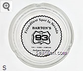 Friendliest Spot in Nevada, Barton's Club 93 Casino, Fun - Food - Fortune, Jackpot, Nevada Glass Ashtray