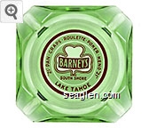 ''21'' - Pan - Craps - Roulette - Poker - Keno - ''21'' Barney's South Shore Lake Tahoe Glass Ashtray