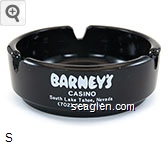 Barney's Casino, South Lake Tahoe, Nevada, (702)-588-2455, Home of Northern Nevada's Largest Slot Machine,$50,000 Jackpot Glass Ashtray