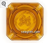 ''BC'' logo Glass Ashtray