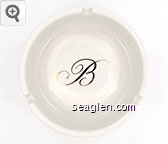 B Porcelain Ashtray
