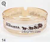 Hotel Bonanza, Las Vegas Glass Ashtray
