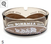 Hotel Bonanza Saloon, Las Vegas Nevada Glass Ashtray