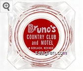 Bruno's Country Club and Motel - Gerlach, Nevada Glass Ashtray