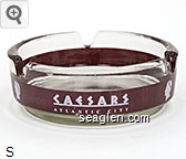 Caesars, Atlantic City Glass Ashtray