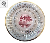 Caesars Glass Ashtray