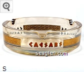 Caesars Glass Ashtray