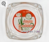 Fun Casinos, Mile Long Airport, Motels, Restaurants, Golf, Tennis, Cactus Pete's, Cactus Pete's Horseshu, Jackpot, Nevada (Highway 93 at Idaho Border) Glass Ashtray