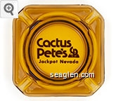 Cactus Pete's, Jackpot Nevada Glass Ashtray
