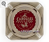Rocky & Bobby, Carousel, Downtown Las Vegas, Nevada Glass Ashtray