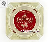 Rocky & Bobby, Carousel, Downtown Las Vegas, Nevada Glass Ashtray