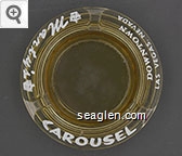 Marty's Carousel, Downtown Las Vegas, Nevada Glass Ashtray
