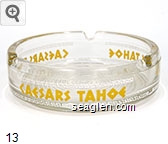 Caesars Tahoe Glass Ashtray