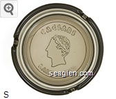 Caesars Lake Tahoe Glass Ashtray