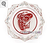 Lake Tahoe, Crystal Bay Club, Dining, Dancing, Gaming, Crystal Bay Nevada Glass Ashtray