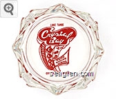 Lake Tahoe, Crystal Bay Club, Dining, Dancing, Gaming, Crystal Bay Nevada Glass Ashtray