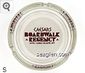 Caesars Boardwalk Regency Hotel - Casino - Atlantic City Glass Ashtray