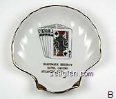 Boardwalk Regency, Hotel Casino, Atlantic City, N.J. Porcelain Ashtray