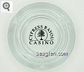 Cypress Bayou Casino Glass Ashtray
