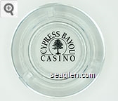 Cypress Bayou Casino Glass Ashtray