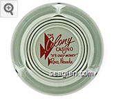 The Colony Casino ''It's Only Money'' Reno, Nevada Glass Ashtray