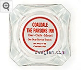 Coaldale, The Parsons Inn, Bar - Cafe - Motel, One Stop Service Station, Jct. Hwy. 6 - 95, Coaldale, Nev. Glass Ashtray