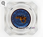 The Parsons - Coaldale Inn - Bar - Cafe - Motel, All for our Country, 100 Years, Centennial of the State of Nevada 1864-1964 Glass Ashtray