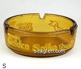 Chuck's Golden Spike Casino, Carson City, Nevada Glass Ashtray