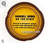 Churchill Downs on the Strip, Race & Sports Book, 3665 Las Vegas Blvd. S., Las Vegas, Nevada Glass Ashtray