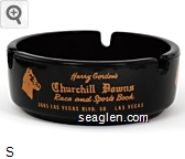 Harry Gordon's Churchill Downs, Race and Sports Book, 3665 Las Vegas Blvd. So., Las Vegas Glass Ashtray
