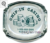 Chip - In Casino, 1-906-466-2686, Harris, MI Glass Ashtray