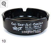Cal*Nev*Ari* Casino, Fly In - Drive In, Kidwell Airport, (702) 297-1118, Blue Sky Motel, Fly In - Drive In, Kidwell Airport, (702) 297-9289 Glass Ashtray