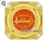 Commercial Hotel on Hwy 40, Elko, Nevada, Monte Carlo Casino, Home of White King, Famous Western Gunfighter Portraits Glass Ashtray