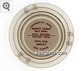 Commercial Hotel, Monte Carlo, World Famous, Elko, Nevada, Ranch Inn Casino, World Famous, Elko, Nevada Glass Ashtray