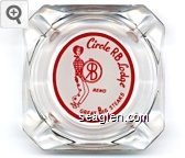 Circle RB Lodge, Reno, Great Big Steaks Glass Ashtray