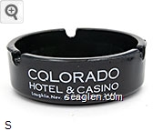 Colorado Hotel & Casino, Laughlin, Nev. Ph. (702) 298-2444, Bar - Lounge Restaurant, Poker 21 Keno Slots Glass Ashtray