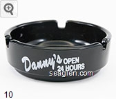 Danny's Open 24 Hours, Cocktails Good Food, Desert Inn at Boulder Hwy Las Vegas Glass Ashtray