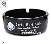 Derby Turf Club, Race and Sports Book, 113 So. First St., Las Vegas, Nevada Glass Ashtray