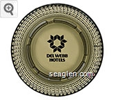 Del Webb Hotels Glass Ashtray