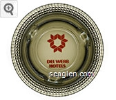 Del Webb Hotels Glass Ashtray