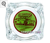 El Capitan Restaurant, Restaurant El Capitan, Hawthorne, Nevada Glass Ashtray