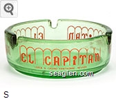 El Capitan Lodge & Casino, Hawthorne, Nevada Glass Ashtray